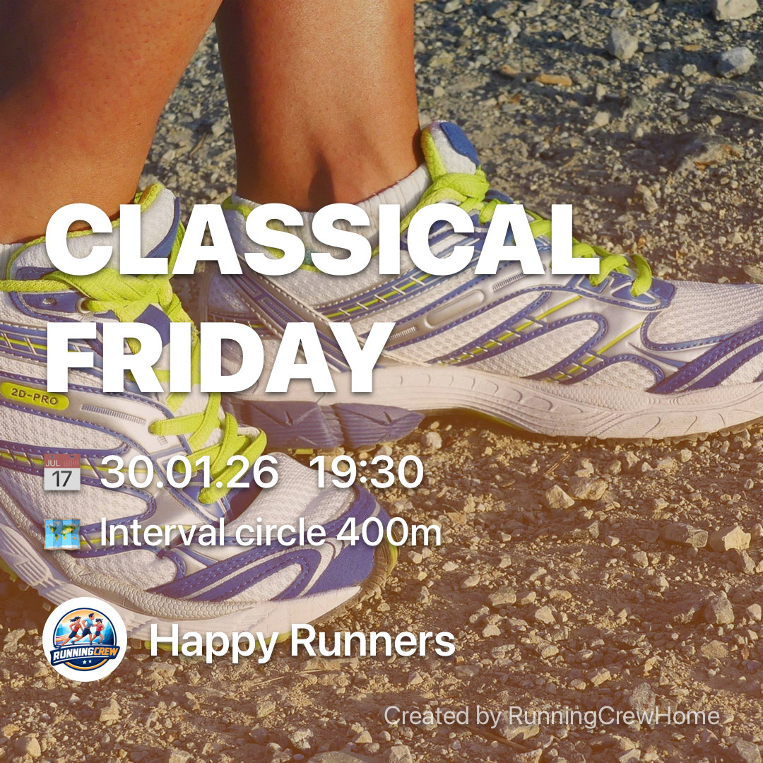 Running Crew Invite Example - Classical Friday Interval Training